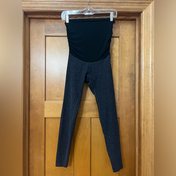 Beyond the Bump Pants - Beyond The Bump By Beyond Yoga Gray Space Dye Maternity Leggings Size XS